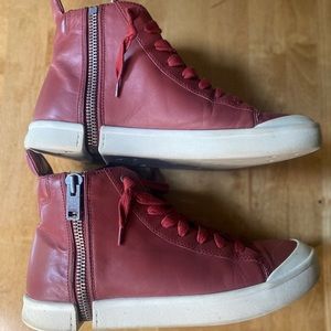 Diesel S-Nentish Leather Zip around shoes